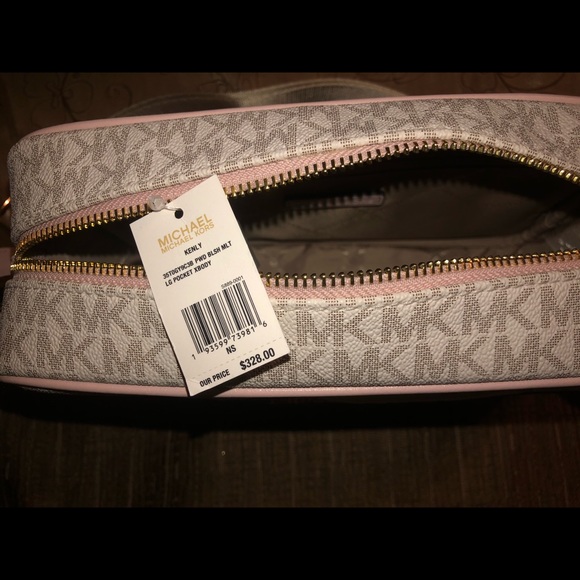 MK light pink and white crossbody bag (new model) - Picture 3 of 8